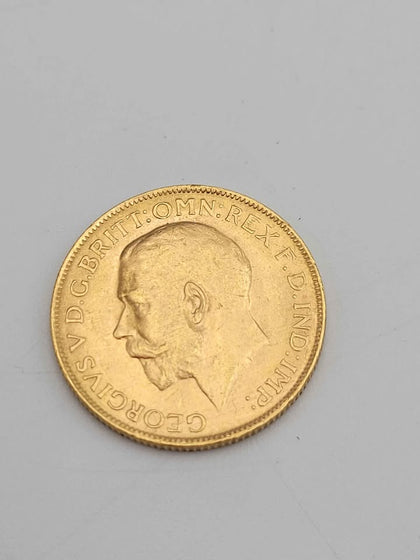1916 King George V Full Sovereign Coin – 22ct Solid Yellow Gold – Bullion Coin