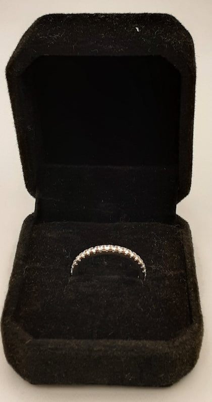 Silver ring with stones