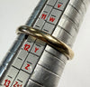 9ct yellow gold wedding band ring size X