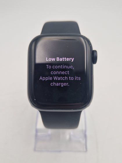 Apple Watch Series 8 GPS black with black rubber strap and box