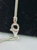 925 silver hallmarked heart locket and chain 11.3 grams - box included