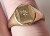 9ct Gold Signet ring with Diamond