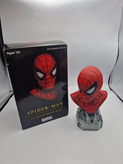 Diamond Select Marvel Spider-Man Legends in 3D 1/2 Scale Bust – Collectible Display Figure