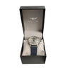Gianello Milano Alure 42 Watch Silver w/blue strap**Boxed in Brand New Condition**