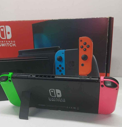 Nintendo Switch Console, 32GB + Mixed Joy-Con,EURO PLUG has uk connector.