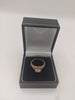 9k Gold Ring with CZ SQ Stone 2.3G Hallmarked(375)&Tested Size N