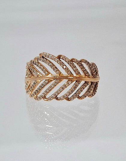 Pandora Light as a Feather Ring Size R