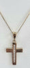 9ct Gold Necklace with Cross 18"