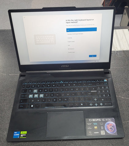 MSI 15 A13U - i5-13420H - 16GB Ram - 512GB SSD - RTX 3050 6GB - 15