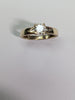 14ct Gold cz Ring Size N