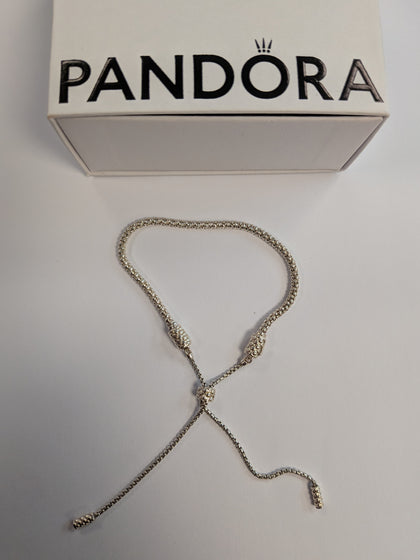 Pandora Silver Studded Bracelet Boxed