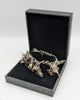 925 Silver Bracelet, Multiple Charms, 6"-9", 69G