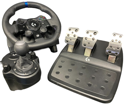 Logitech G923 Xbox & PC Racing Wheel, Pedals & Driving Force Shifter Bundle ** Unboxed **