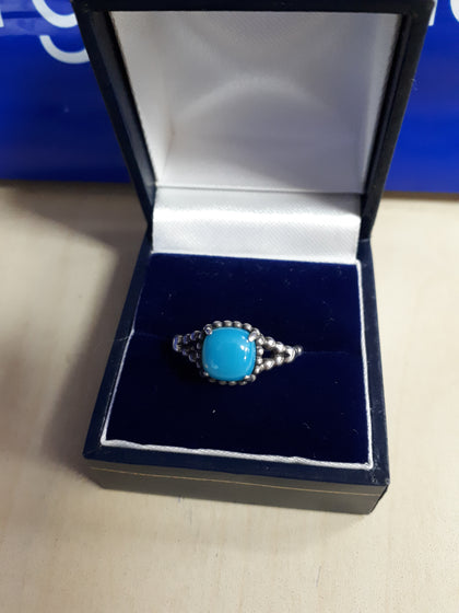 Pandora Ring With Blue Stone.