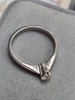 18ct White Gold Diamond Ring Size "O"
