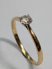 18ct Gold Diamond Ring - Size I 1/2