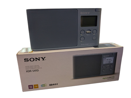 Sony xdr-s41d dab potable radio boxed