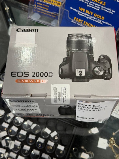 ** BRAND NEW ** Canon EOS 2000D Black + 18-55mm IS II