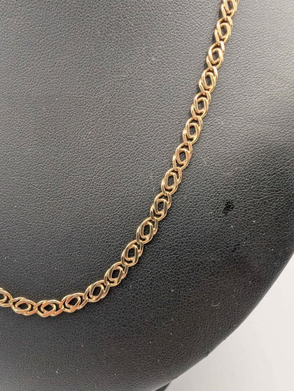 9ct Yellow Gold Double Chain Necklace - 7.08 Grams - 16