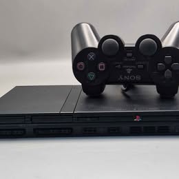 Playstation2 slimline console black WITH CONTROLLER