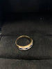 9ct Gold Ring With Blue And White Pave Set Stones