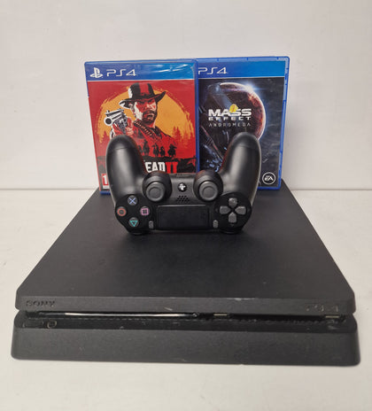 Sony Playstation 4 Slim 500GB Console & 2 Games