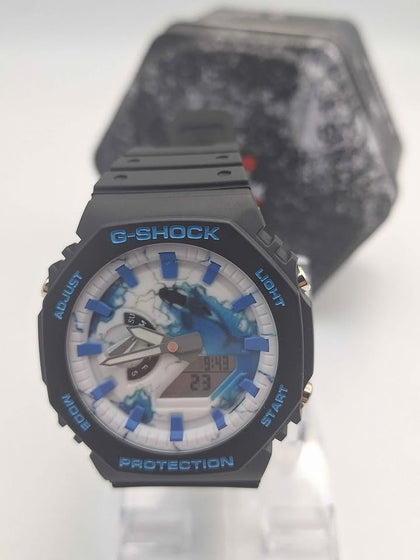 Casio G-Shock GA-2100S Hand Painted Custom Heavy Duty Watch With Rubber Strap *LIKE NEW*