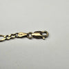 9ct Yellow Gold Figaro Bracelet 7.5"