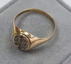 9ct Gol;d Signet Ring with Stones Size "Y"