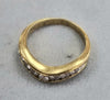 18ct Gold Diamond Wishbone Ring Size "I"