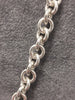 925 Sterling Silver Chunky Toggle Clasp & Heart Tag Necklace - 18"  49G