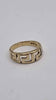 18ct Yellow Gold Greek Style Gents Ring - 4.69 Grams - Size S