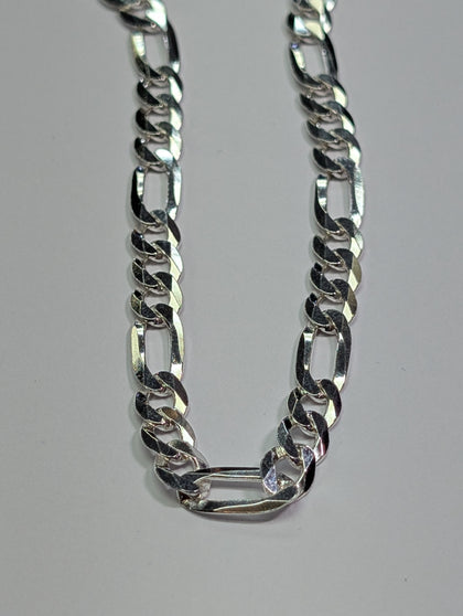Brand New Silver Figaro Chain