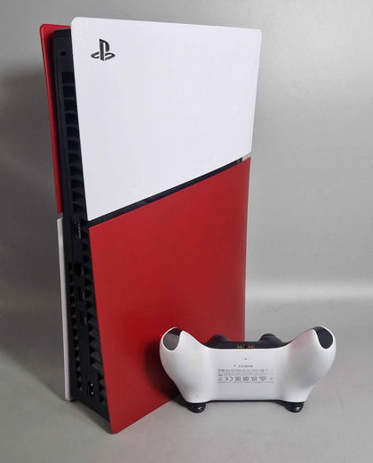 Playstation 5 Slim Digital Edition Console, 1TB, White/red, Unboxed