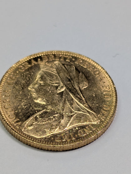 1886 FULL SOVEREIGN COIN