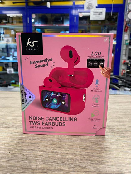 Kitsound Noise Cancelling TWS Earbuds - Pink