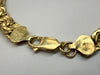 18ct gold Byzantine style bracelet 8"