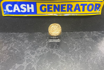 22ct Gold Sovereign Ring (Size R) 10.2g
