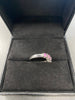 18kt Gold Ring With Pink Stones