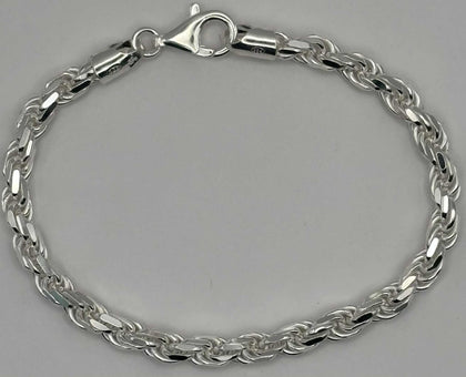 925 SILVER HALLMARKED, BRACLET W/ LOBSTER LOCK, 8