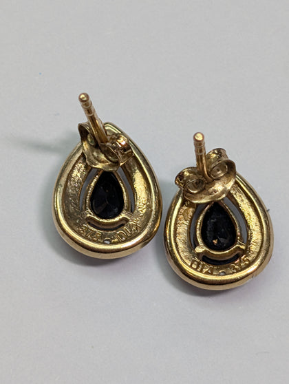9CT Sapphire Earrings