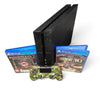 Playstation 4 500gb Console with Controller and Games - Unboxed