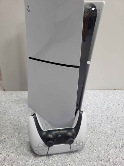 PlayStation 5 Slim Console - 1TB White - Disc Edition unboxed with official white controller