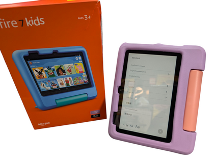 AMAZON FIRE 7 KIDS TABLET WITH LILAC CASE BOXED PRESTON STORE