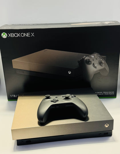 Microsoft Xbox One X - 1tb - Gold Rush Special Edition Battlefield V -