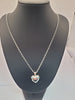 BRAND NEW SILVER CHAIN WITH HEART LOCKET 925 , WEIGHT 10.5G , LENGHT 24" COMES BOXED