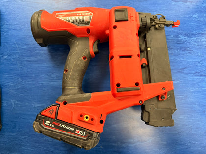 Milwaukee Milwaukee M18 FN18GS 18V Li-Ion Cordless Nail Gun, 2 x batteries, 1 x charger and a case
