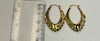 9ct Yellow gold hoop/creole earrings