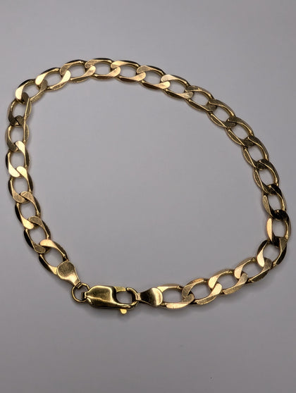 9ct gold curb bracelet