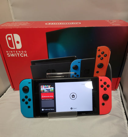 Nintendo Switch Console, 32GB HAC-001-01 + Neon Red/Blue Joy-Con